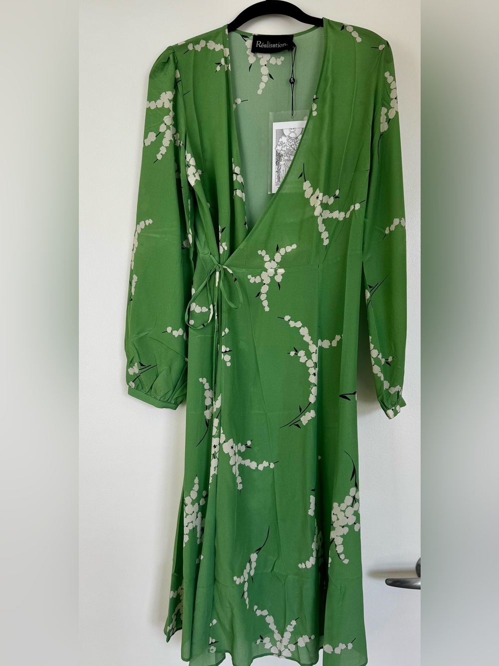Realisation Par The Violette Green Floral Wrap Dress - Picture 6 of 9